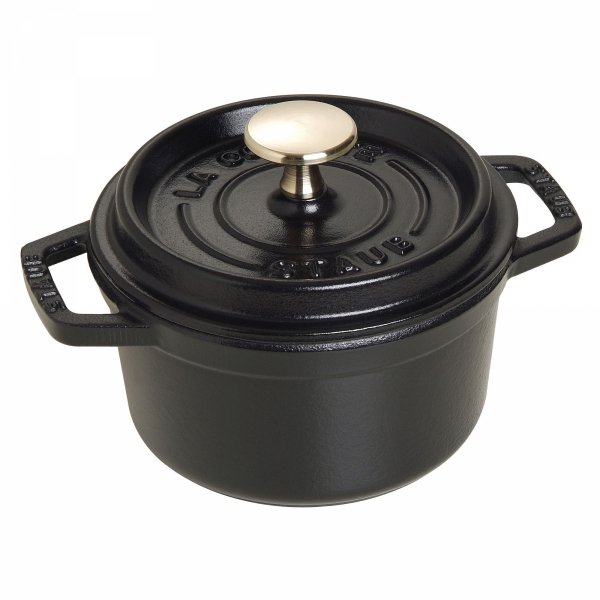 Garnek żeliwny Okrągły 800 Ml, Czarny La Cocotte Staub