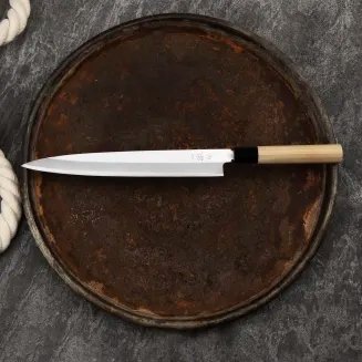 Ittetsu Forge Shirogami#2 Nóż Yanagiba 27 cm Leworęczny