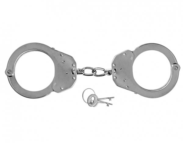 Kajdanki łańcuszkowe ESP niklowane z kaburą (HM-01 SET)