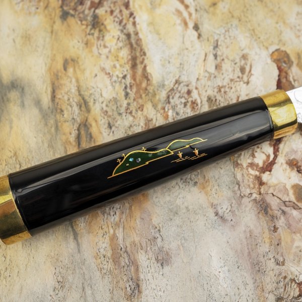 Takeshi Saji Art Fuji Unique R-2 Nóż uniwersalny 13 cm + Saya