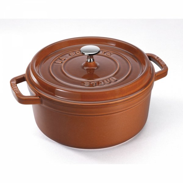 Garnek żeliwny Okrągły 6.7l Cynamonowy La Cocotte Staub