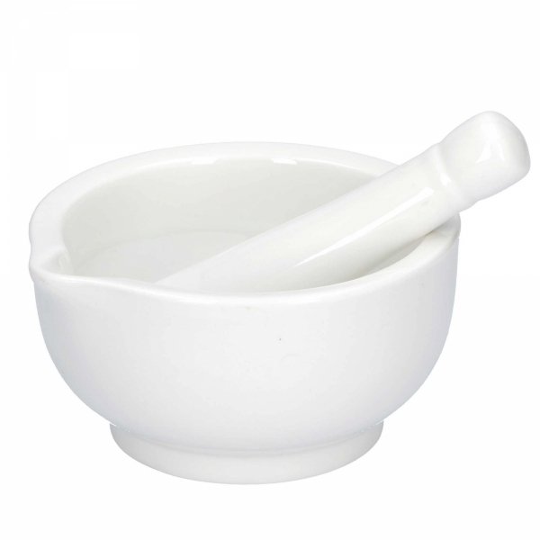 Moździerz Z Tłuczkiem 11.5 Cm Preparazione La Porcellana Bianca