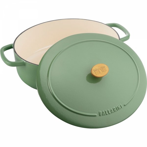 Garnek żeliwny Owalny 4.5l Zielony Bellamonte Ballarini