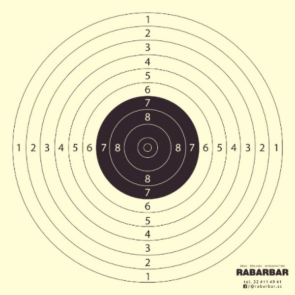 Tarcza strzelecka pistolet pneumatyczny 10 m - pakiet 50 szt.