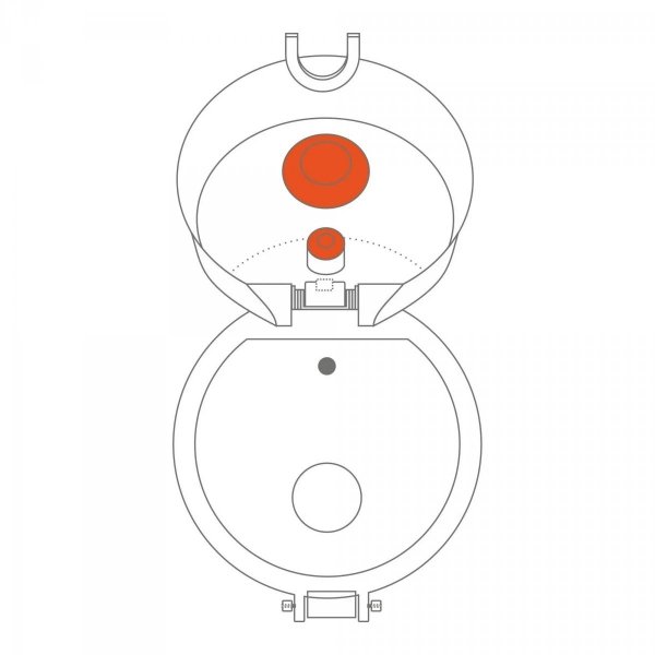 Butelka Ion8 Single Wall I8ss1000red Red