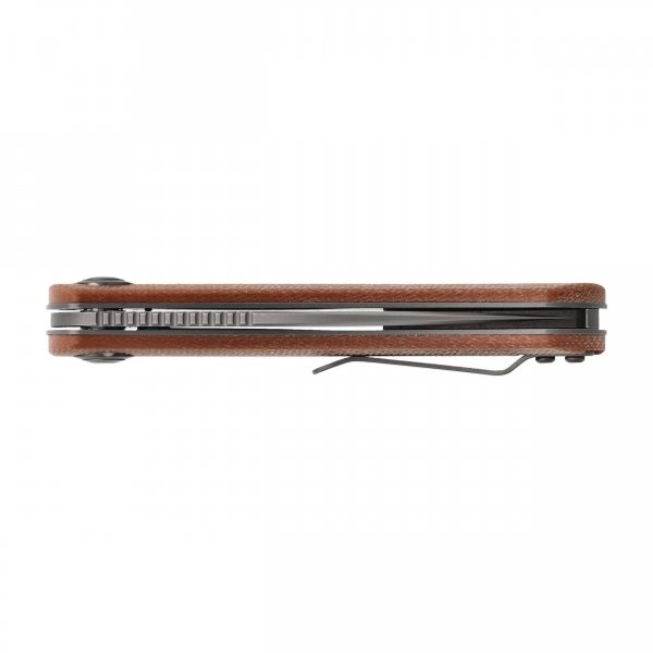 Nóż składany Trollsky Knives Mandu brązowy Micarta