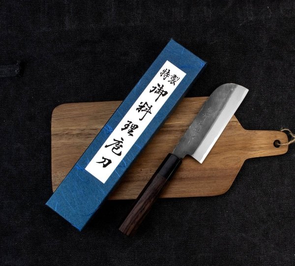 Hideo Kitaoka Shirogami Black Oktagon Nóż Kamagata Usuba 12 cm