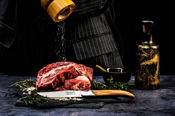 Noże Laguiole do steków Luxury Line  drewno oliwne  6 szt.