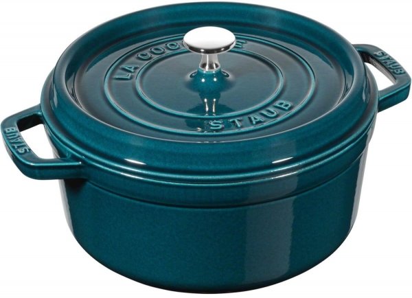 STAUB LA COCOTTE Garnek żeliwny okrągły 3.7 ltr, La Mer