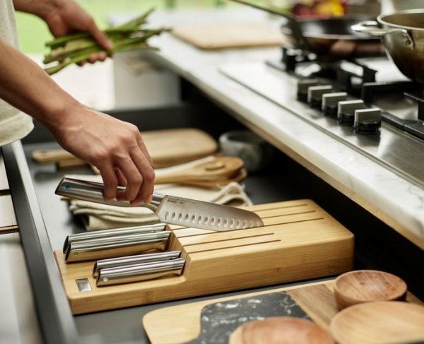 JJ-Zestaw 5 noży w bamb. organizerze Elevate Steel
