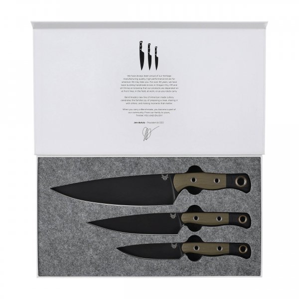 Zestaw 3 noży kuchennych Benchmade 4000BK-01