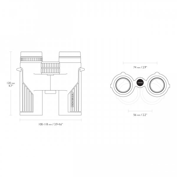 Lornetka Hawke Frontier HD X 8x32 zielona