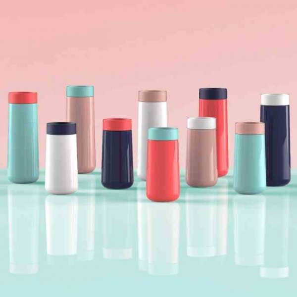 Lund London Kubek podróżny 350ml mięta/koral, Active