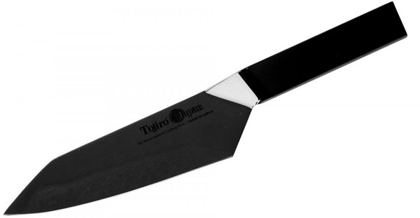 Tojiro Origami Black Polerowany Nóż Santoku 16,5