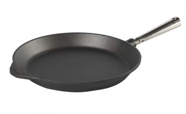 Patelnia do smażenia okrągła 28 cm, stalowa rączka