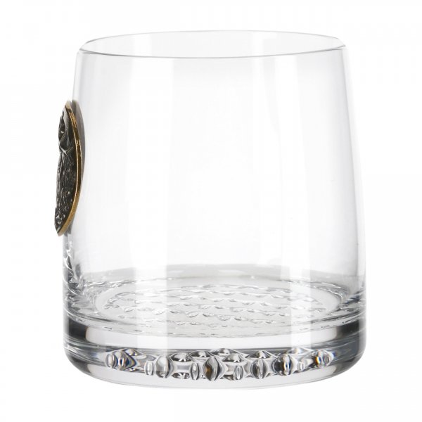 Szklanki do whisky Golden Fox Radius, zdobione odlewanym elementem 6 szt.