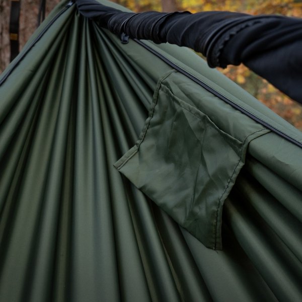 Hamak TigerWood Ważka V1 z moskitierą Double Zip, zielony