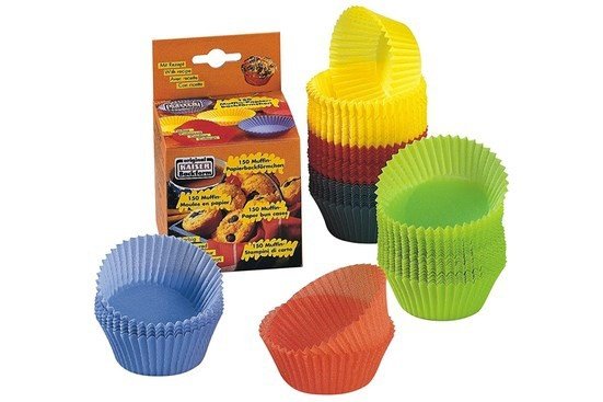 Zestaw 150 papierowych muffinek