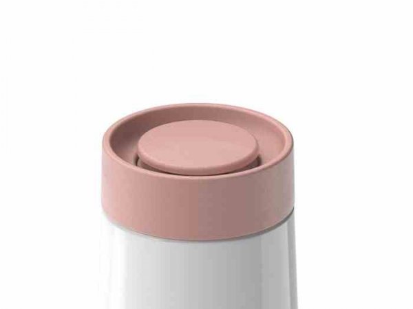 Lund London Kubek podróżny 350ml biały/różowy, Travel