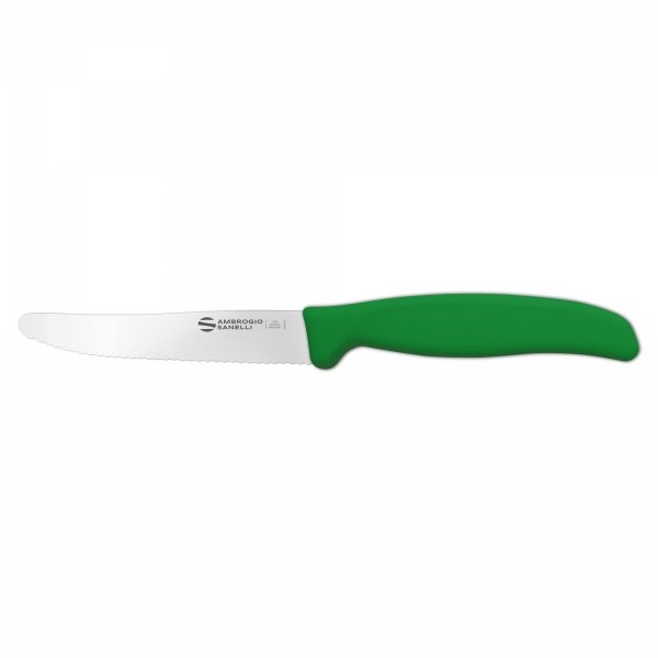 Pikutek nóż ząbkowany Ambrogio Sanelli Supra 11cm Zielony
