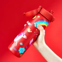 Bidon sportowy ION8 Single Wall I8SS600PRUNIC Unicorns (Red), 600 ml