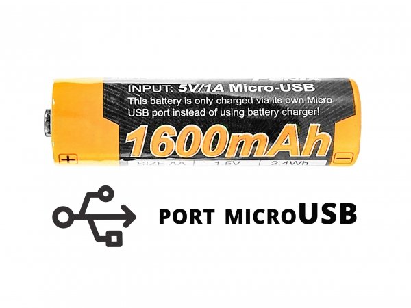 Akumulator Fenix USB ARB-L14U (14500 1600 mAh 1,5 V)