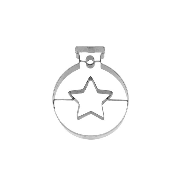 Foremka do wykrawania ciastek Bombka z Gwiazdą 6 cm / Birkmann