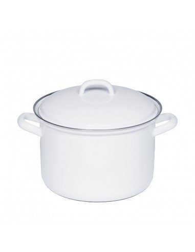 RIESS - Garnek wysoki z pokrywą 3,5l 20cm Classic WEISS