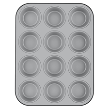 BALLARINI PATISSERIE Forma na 12 muffinek 35 x 27 cm