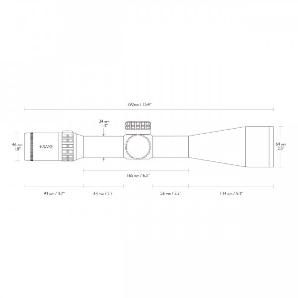 Luneta celownicza Hawke Frontier 34 FFP 5-30x56 SF IR MOA Pro Ext.