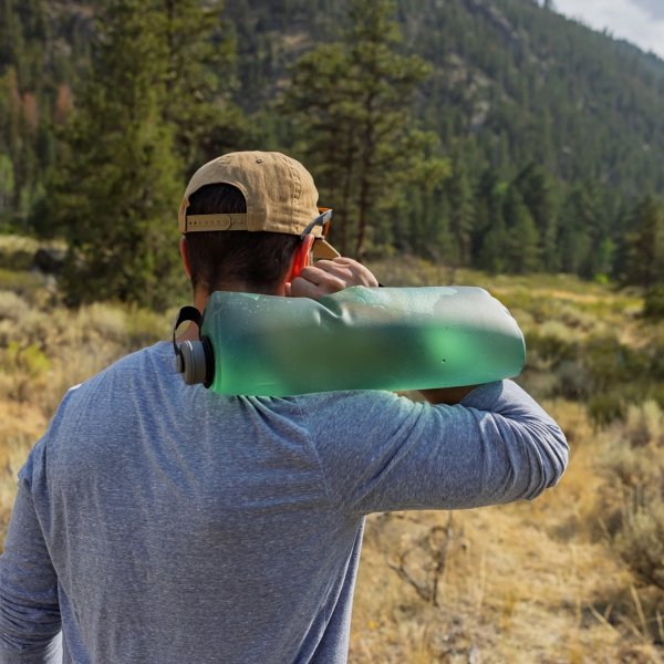 Bukłak na wodę składany HydraPak Seeker Bottle 4 l sage green