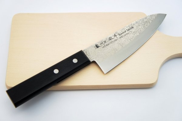 Nóż Deba 15,5 cm Satake Nashiji Black Pakka