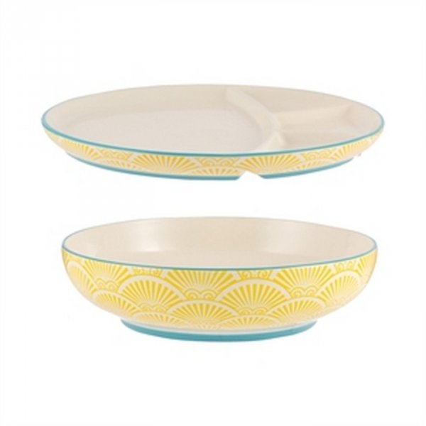 TYP-Zestaw miska + talerz Yellow World Foods