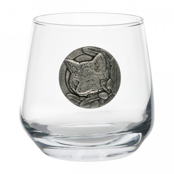 Szklanki do whisky Golden Fox Luna Lis zdobione odlewanym elementem 6 szt.