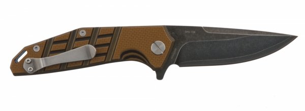 Womsi Falke nóż składany brown black G10 S90V