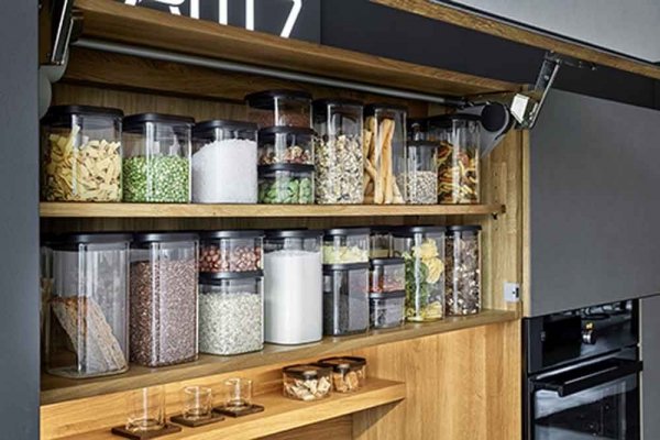 Zestaw 4cz. pojemników szklanych PANTRY