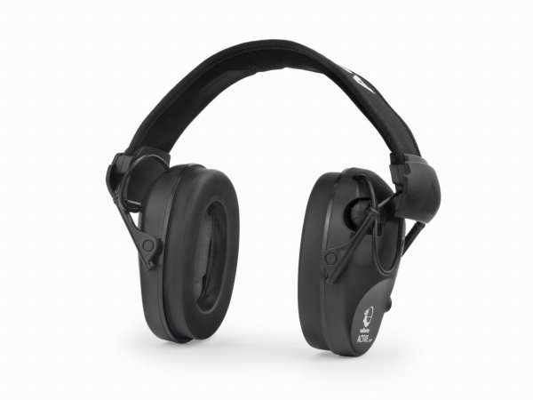 Słuchawki ochronne aktywne RealHunter ACTiVE Pro czarne + okulary ochronne