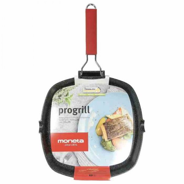 MO - Patelnia grillowa ze składaną rączką 28cm ind