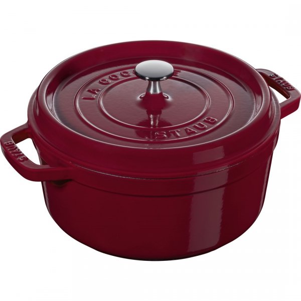 STAUB LA COCOTTE Garnek żeliwny Okrągły 3.85 Ltr, Bordeaux La Cocotte