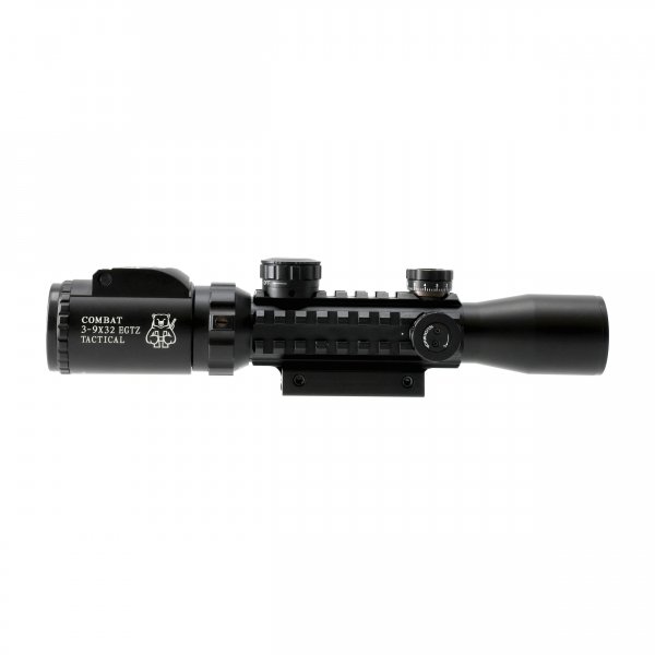 Luneta celownicza Combat 3-9x32 TAC 30 mm iRD Mildot + montaż 22 mm