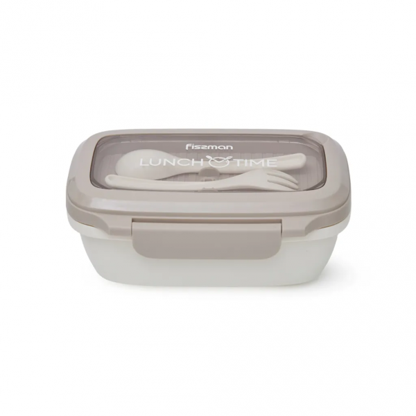 Lunch box Fissman 850 ml z 2 komorami i szczelną pokrywką