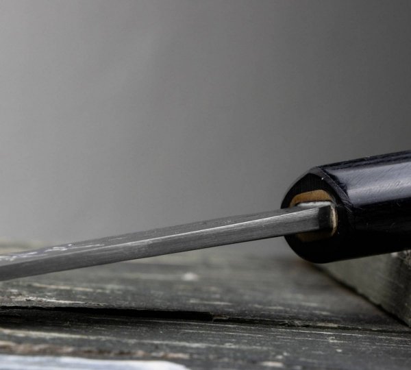 Hideo Kitaoka Shirogami Satin Nóż Matsuba 12cm