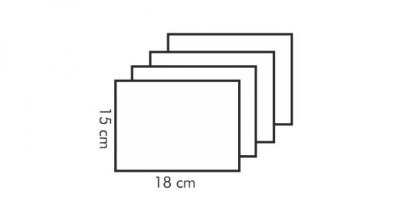 Ściereczki gąbczaste CLEAN KIT 18x15 cm, 4 szt.
