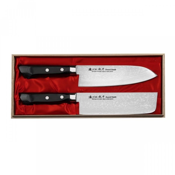 ST Unique Sai VG-10 zest Santoku +Nakiri