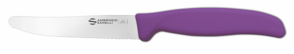 Pikutek nóż ząbkowany Ambrogio Sanelli Supra 11cm fioletowy