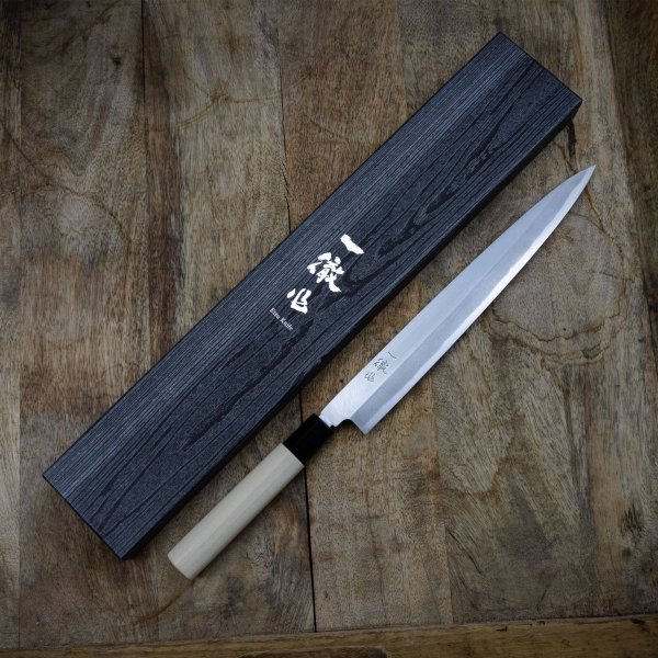 Ittetsu Forge Shirogami#2 Nóż Yanagiba 27 cm