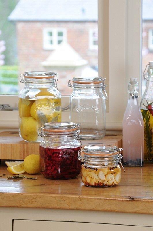 Kilner  Słoik 1l, Square Clip Top Jar