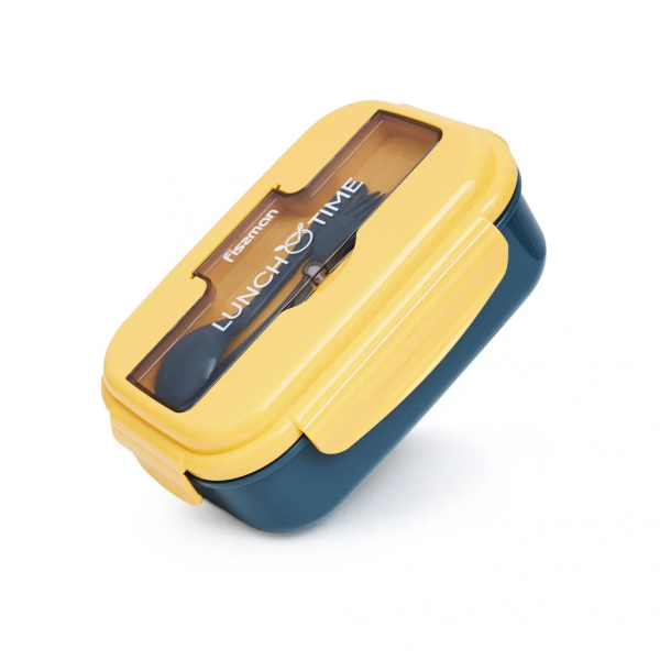 Lunch box Fissman 1100 ml z 3 komorami żółty