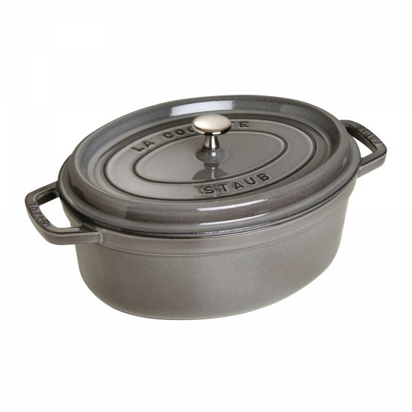Garnek żeliwny Owalny 4.2l Grafitowy La Cocotte Staub