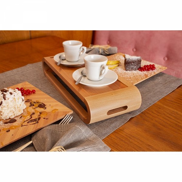 Dwustronna Taca Z Drewna Bukowego 15 X 37 Cm VASD Artelegno